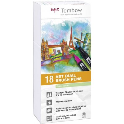 Tombow ABT-18P-5 ABT Pastel tone 18 ks – Zboží Živě