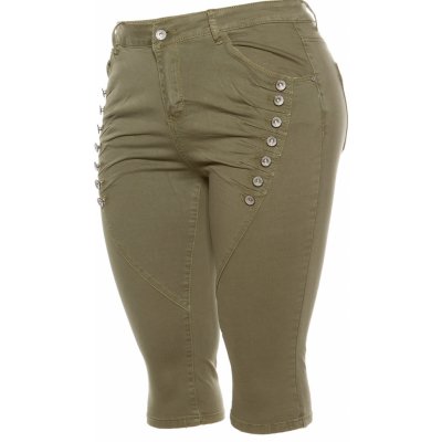 Koucla Dámské jeans 76753 khaki – Zboží Mobilmania