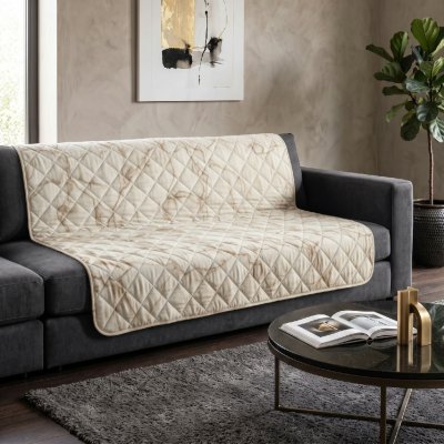 MyBestHome GOLD Přehoz na sedačku a pohovku MARIA krémový 170x210 cm – Sleviste.cz