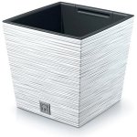 Prosperplast Květináč FURU SQUARE LOW 24 cm bílý – Sleviste.cz