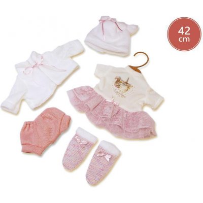 Llorens Obleček pro panenku 35 cm 5dílný růžovo-bilý – Zboží Mobilmania