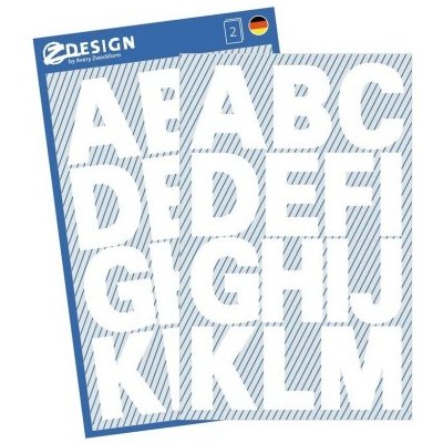 AVERY Z-DESIGN Písmena z bílé fólie, velká - 3786 – Zboží Dáma