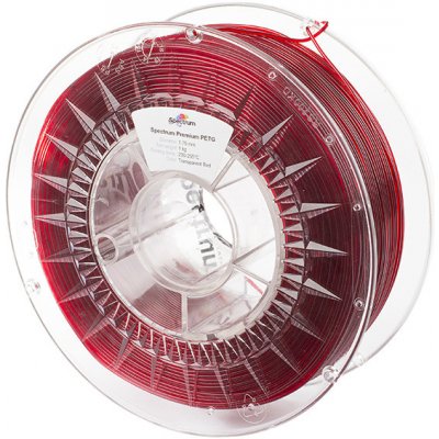 Spectrum 80050, Premium PET-G, transparent red – Zboží Živě
