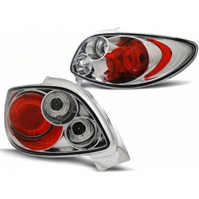 Zadní světla, světlomety, lampy Peugeot 206 CC, 1998-2007, čiré, chrom – Hledejceny.cz
