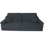 Fimex Dětská modulární rozkládací pohovka NINO DOT – pohodlná sedačka a lůžko 80 x 180 cm VZOR: grafitová – Zboží Dáma
