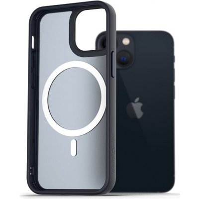 Pouzdro AlzaGuard Matte Case Compatible with MagSafe iPhone 13 Mini tmavě modré