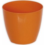 Plastkon květináč Ella lesklá 11 cm oranžový – Hledejceny.cz