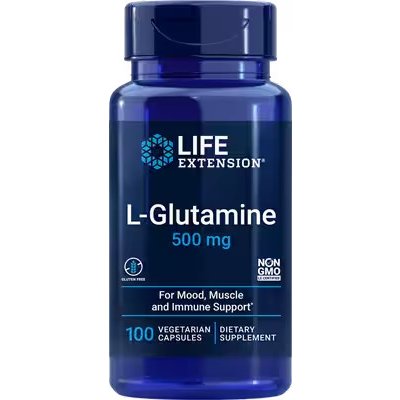 L-Glutamine (500mg), 100 vegetariánských kapslí