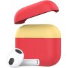Pouzdro na sluchátka Ahastyle TPU Kryt pro AirPods 3 PT147-2-Red-yellow