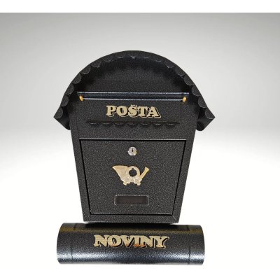 Ostatní Schránka domek - antik šedá 460x345x100mm – Hledejceny.cz