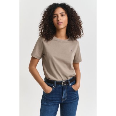 GANT REG SHIELD SS T-SHIRT TAUPE BEIGE – Hledejceny.cz