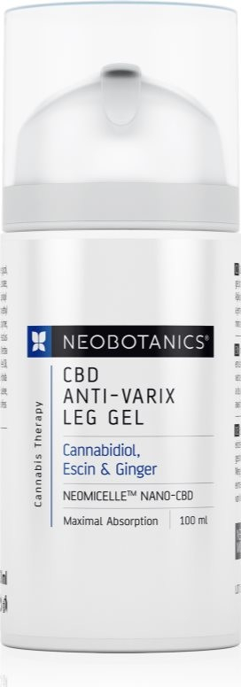 Neobotanics CBD Anti-Varix Leg Gel žilní mazání pro těžké a unavené nohy 100 ml