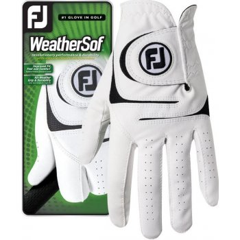 FootJoy WeatherSof Mens Golf Glove Bílá Levá L