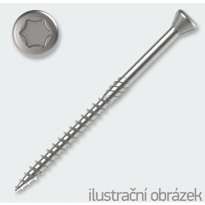 Terasový vrut 4x 50 balení 100 ks Nerez AISI – Hledejceny.cz
