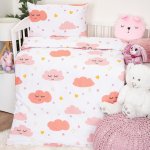 4Home bavlna povlečení do postýlky Pink Clouds 100 x 135 cm 40 x 60 cm – Sleviste.cz