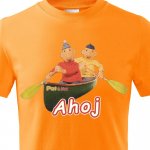 dětské tričko Pat a Mat Ahoj světle modrá – Zboží Dáma