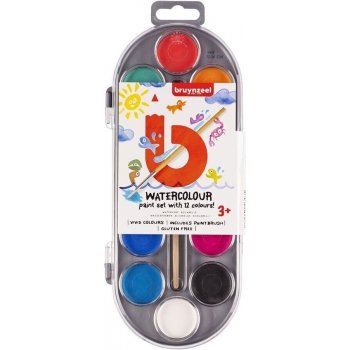 Bruynzeel Sada dětských vodových barev 12ks