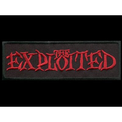 Nášivka EXPLOITED clas red vyšívaná zažehlovací – Zboží Dáma