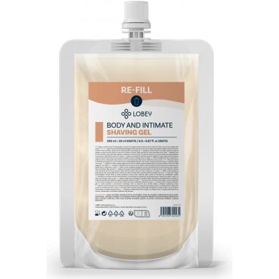 Lobey Classic Náhradní náplň Gel na holení pro tělo a intimní partie 200 ml + 20 ml GRATIS – Zboží Dáma