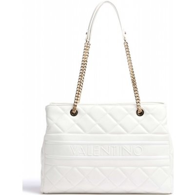 Valentino Bags prošívaná kabelka přes rameno bílá