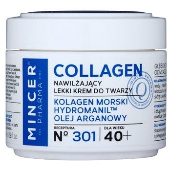 Mincer Pharma Collagen N° 300 lehký hydratační krém 40+ N ° 301 Marine Collagen Hydromanil Argan Oil 50 ml