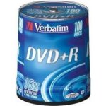 Verbatim DVD+R 4,7GB 16x, AZO, cakebox, 100ks (43551) – Zboží Živě