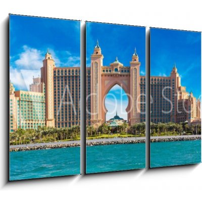 Obraz 3D třídílný - 105 x 70 cm - Atlantis, The Palm Hotel in Dubai Atlantis, The Palm Hotel v Dubaji – Zbozi.Blesk.cz