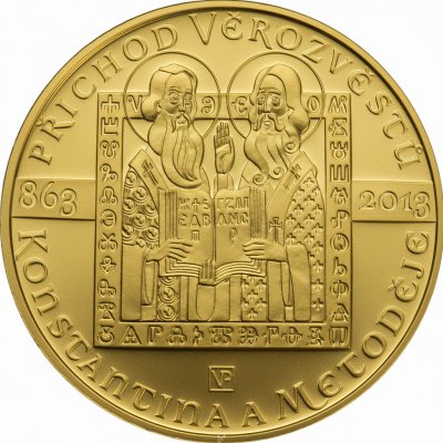 ČNB Zlatá mince 10000 Kč Příchod věrozvěstů Konstantina a Metoděje 2013 1 oz – Hledejceny.cz