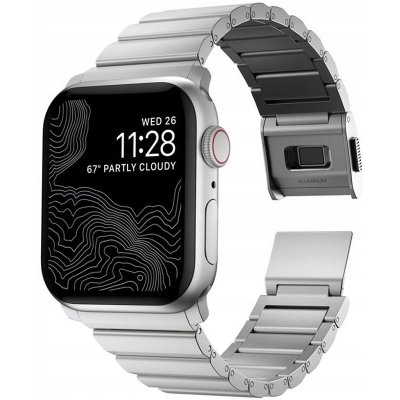 Nomad Aluminum Band Silver Apple Watch 42/44/45/Ultra 49mm NM01328285 – Zboží Mobilmania