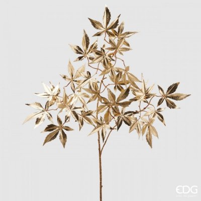 Dekorační vetvička se zlatými listy, 86 cm – Zboží Mobilmania