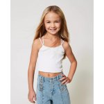 Twinset tílko se špagetovými ramínky žebro smetanové – Zbozi.Blesk.cz