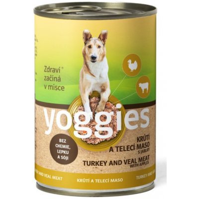 Yoggies Krůtí a Telecí maso s jablky 400 g – Zbozi.Blesk.cz