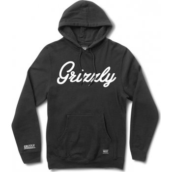 GRIZZLY mikina Script Logo Hoody Bkwh