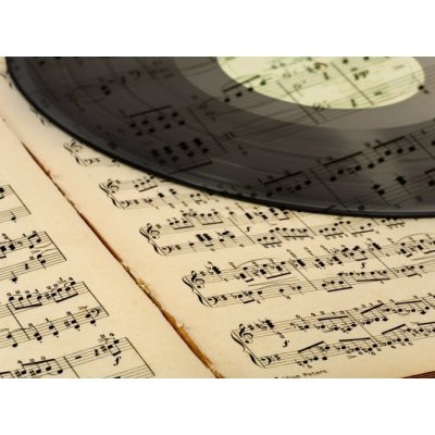 WEBLUX 20819491 Fototapeta vliesová vintage musical background historické hudební pozadí rozměry 270 x 200 cm