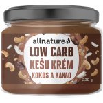 Allnature Kešu krém LOW carb kokos a kakao 220 g – Zboží Mobilmania