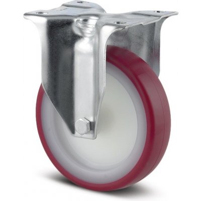 Tente Kolečko s červenou polyuretanovou obručí 80 mm pevné 3001 – Sleviste.cz