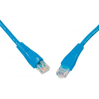 Solarix 28332019 patch, CAT5E UTP PVC, 20m, modrý