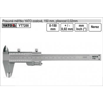 YATO YT-7201 Posuvné měřítko šuplera digitální 150mm