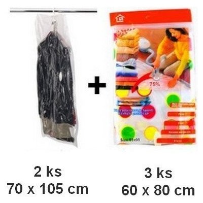 ToTo R1457W Vákuové vrecia 3ks 60x80cm a 2ks 70x105cm závesné – Zboží Dáma