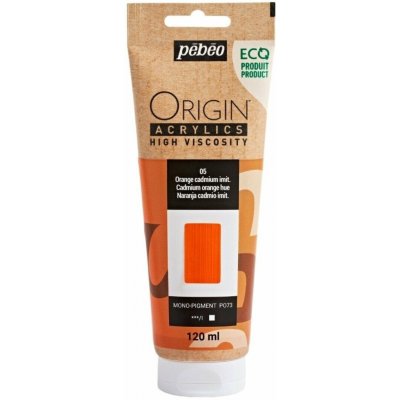 Pébéo akrylová barva Origin 120 ml cadmium orange hue – Hledejceny.cz