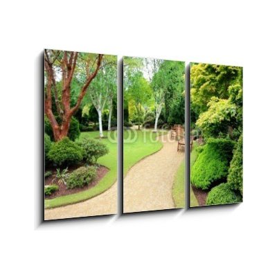 Obraz 3D třídílný - 105 x 70 cm - Lovely spring garden Krásná jarní zahrada