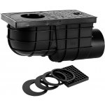 Haco Lapač střešních vod boční LSVB DN 110 C černý – Sleviste.cz