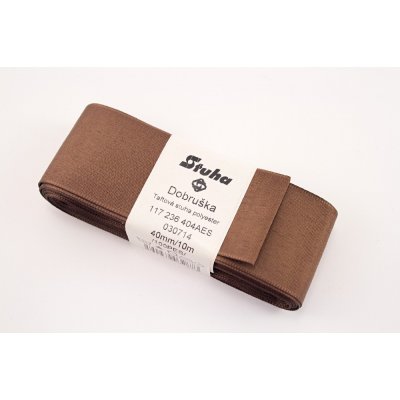 Stuha taftová hnědá č. 714 0,9 cm – Zboží Dáma