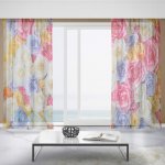 IMPAR Záclony Barevné růže (Rozměr záclony: 150x250) – Hledejceny.cz