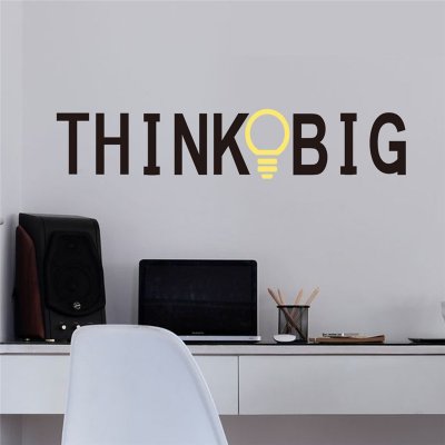 U Foťáka Samolepka na zeď do pokoje Think big 58x12cm