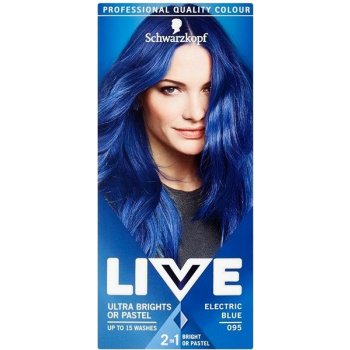 Schwarzkopf Live Ultra Brights or Pastel barva na vlasy 095 Electric Blue  od 112 Kč - Heureka.cz