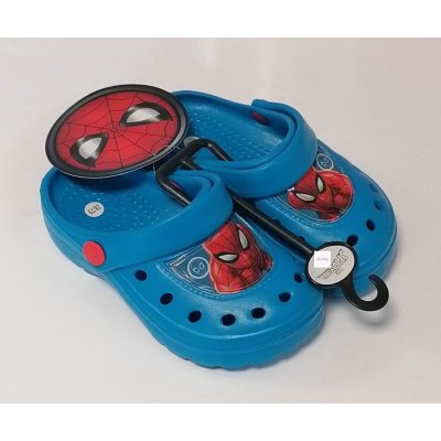 Chlapecké crocs sandály Spiderman tyrkysové