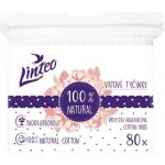 Linteo Papírové Vatové tyčinky 100% natural 80 ks – Zbozi.Blesk.cz