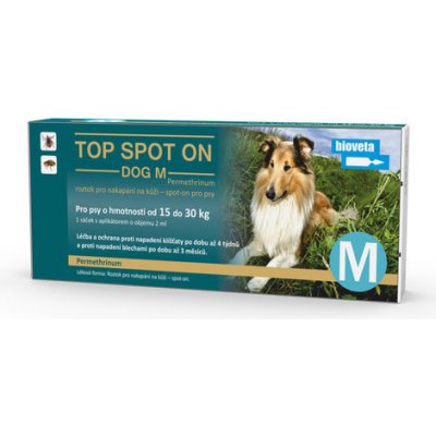 Top Spot-on Dog M 15- 30 kg 1 x 2 ml – Sleviste.cz