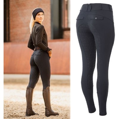 Horze Rajtky Ingrid High Waist Winter Full Grip dámské tm. modré – Hledejceny.cz